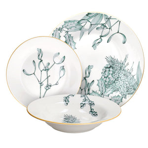 set di piatti natalizio