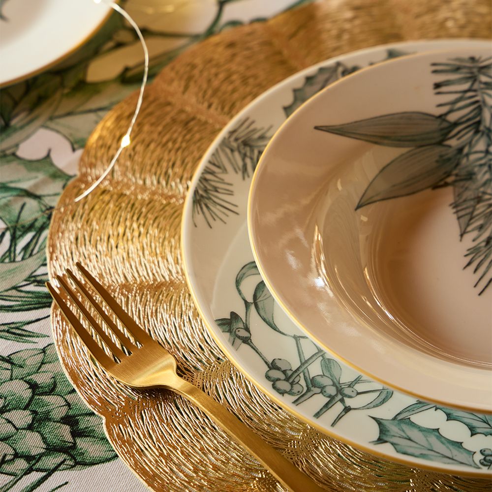 set di piatti natalizio