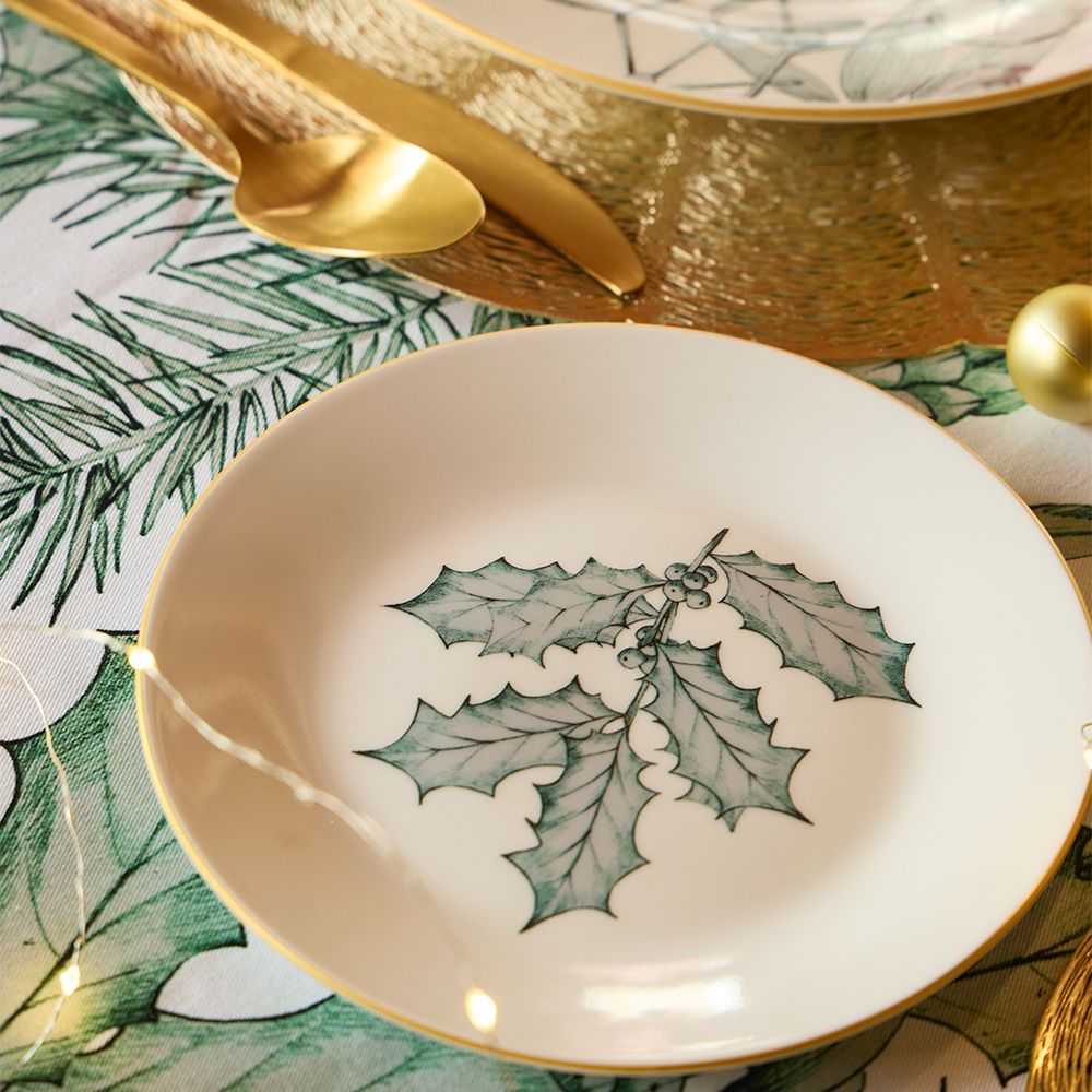 set di piatti natalizio