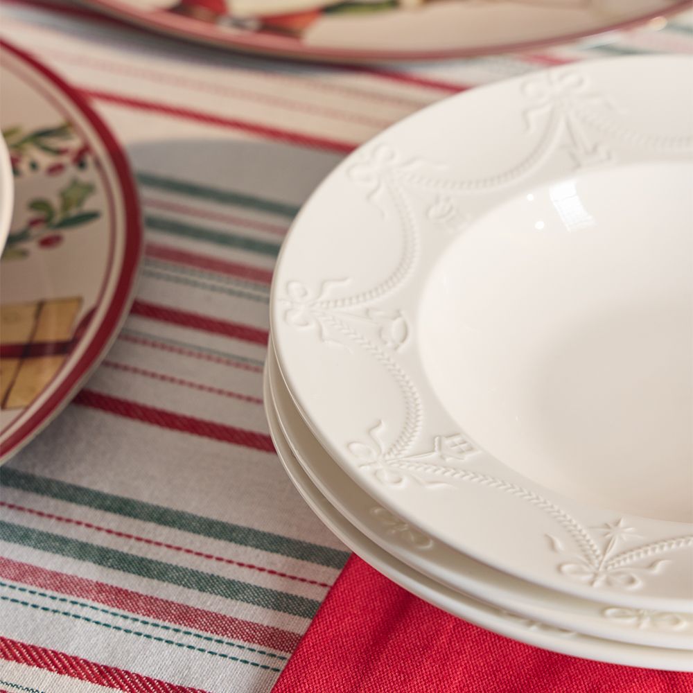 set di piatti natalizio