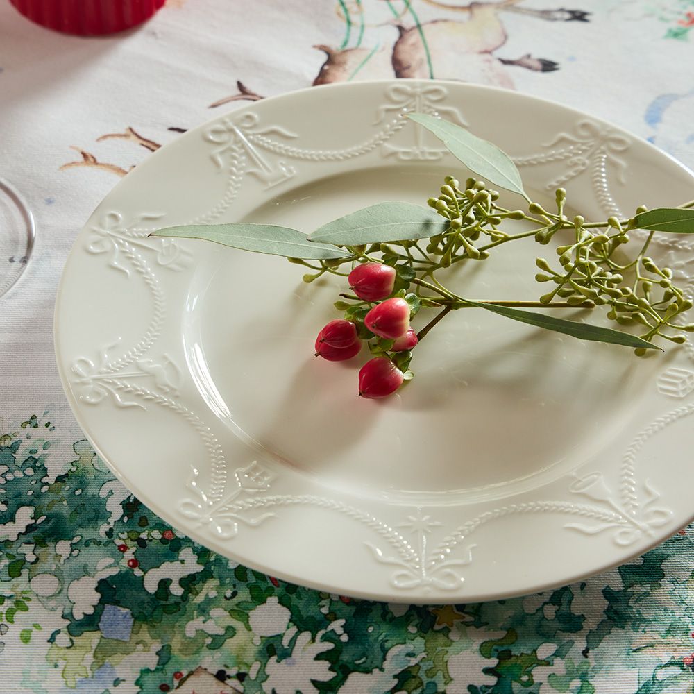 set di piatti natalizio