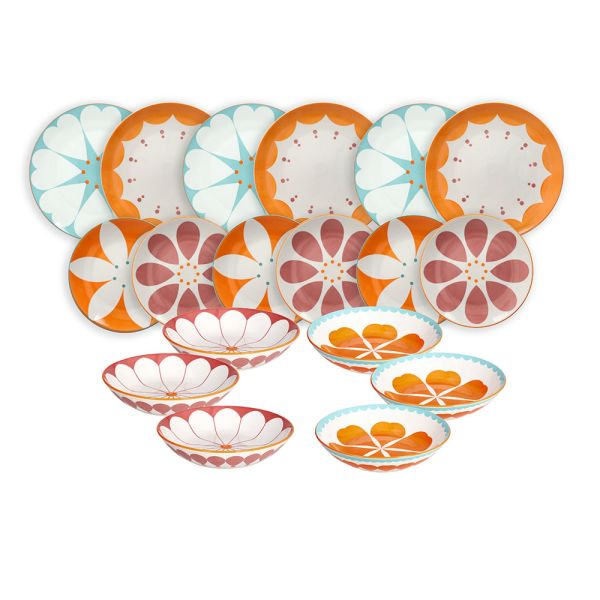 set piatti 18 pz