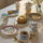 set 4 piatti dessert